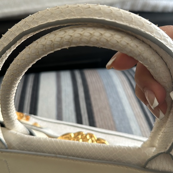 RARE  large snake skin VERSACE Medusa bag - Picture 6 of 8